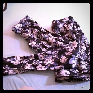 Floral leggings and skirt